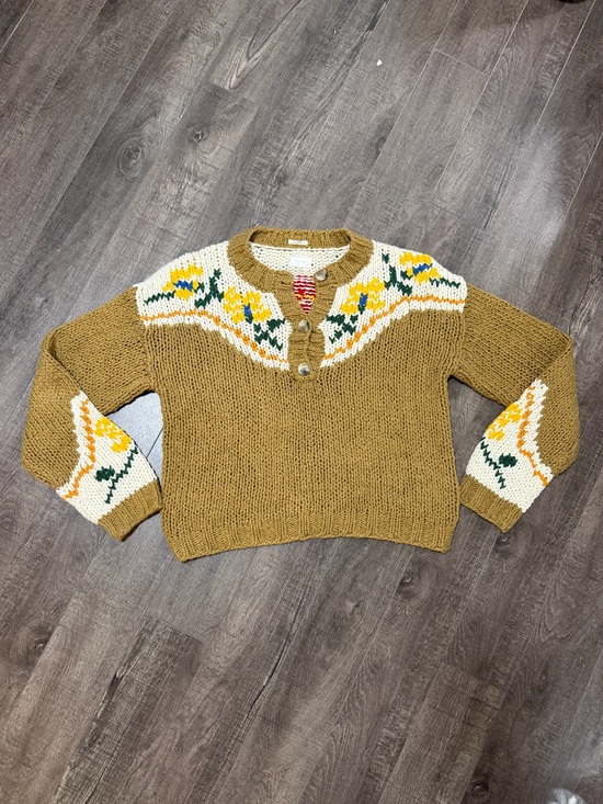 MOTHER Sweaters - MOTHER The Henley Jumper in "Bull In A China Shop" - Size small